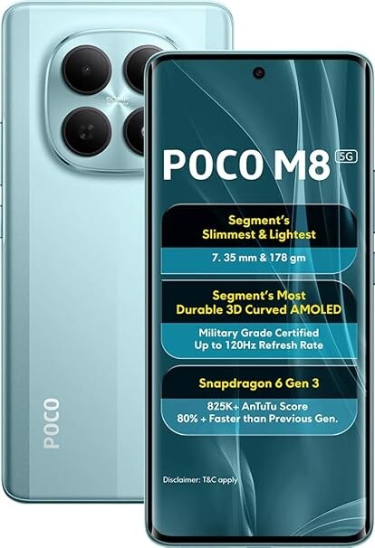 POCO M8 - GLACIAL BLUE…